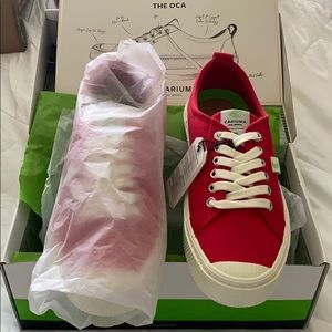 Beautiful red Cariuma Oca sneakers size 9.5